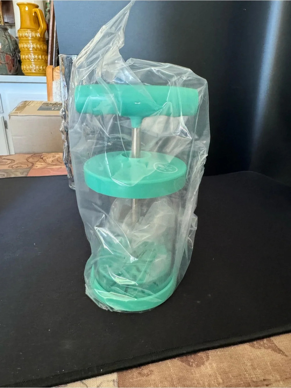 Pampered Chef Brown Whipped Cream Maker Boxed NEW